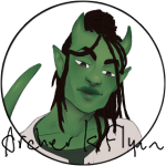 green tiefling token